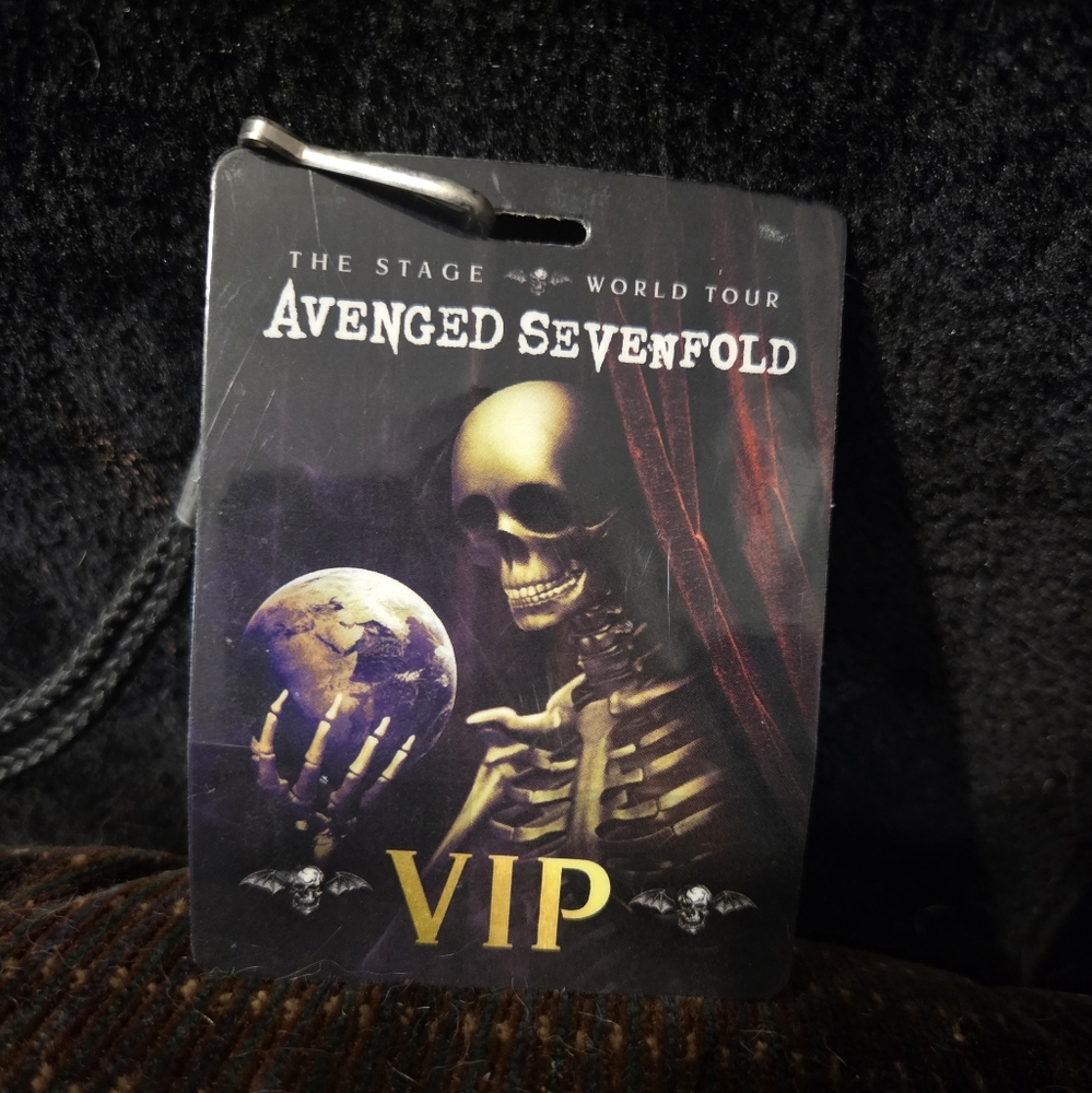 Avenged Sevenfold VIP Laminate — The Stage World Tour 2018 — With Lanyard
